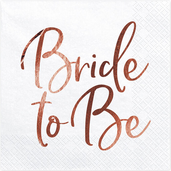 Серветки Bride to be 20шт
