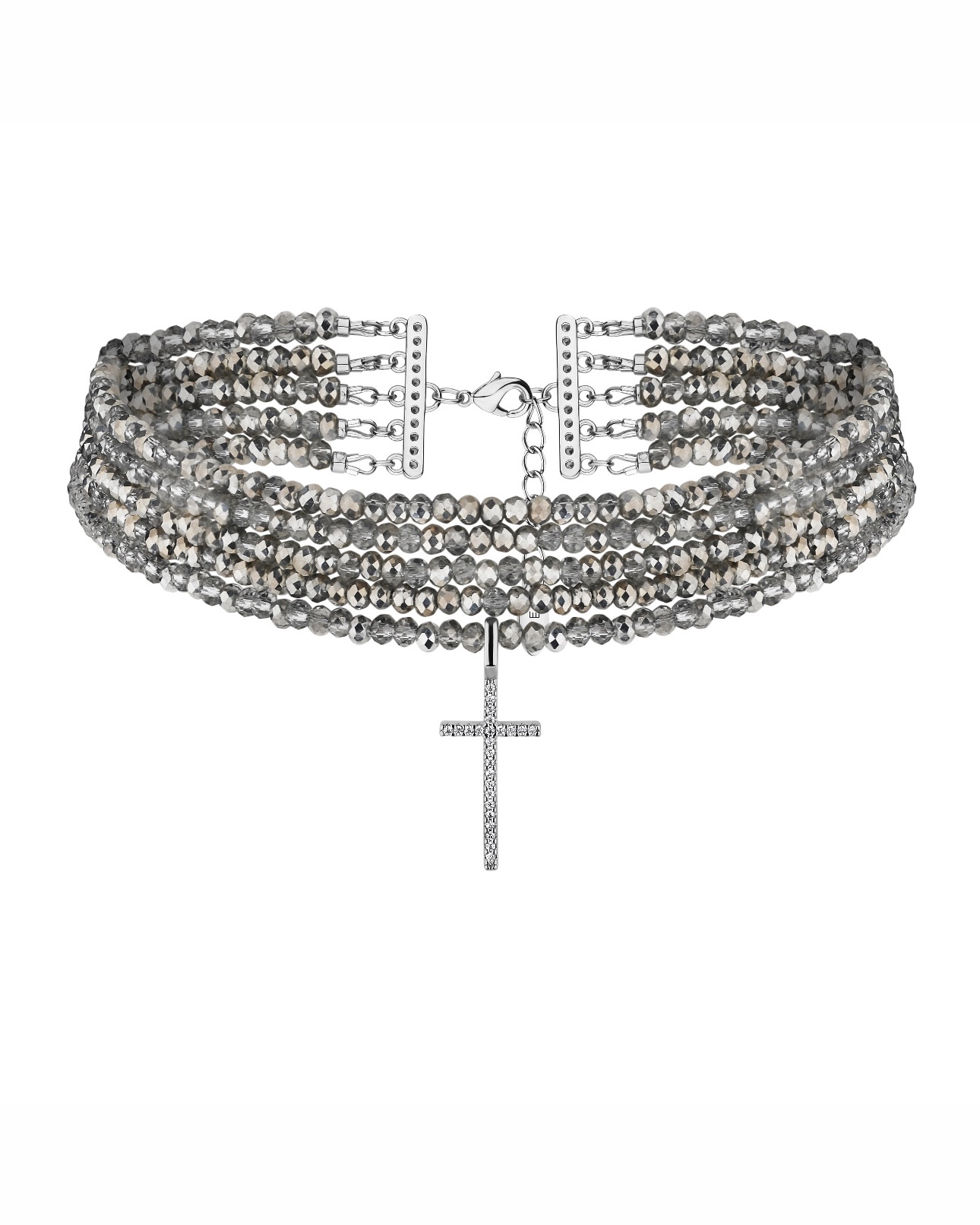 DISCO CROSS silver necklace