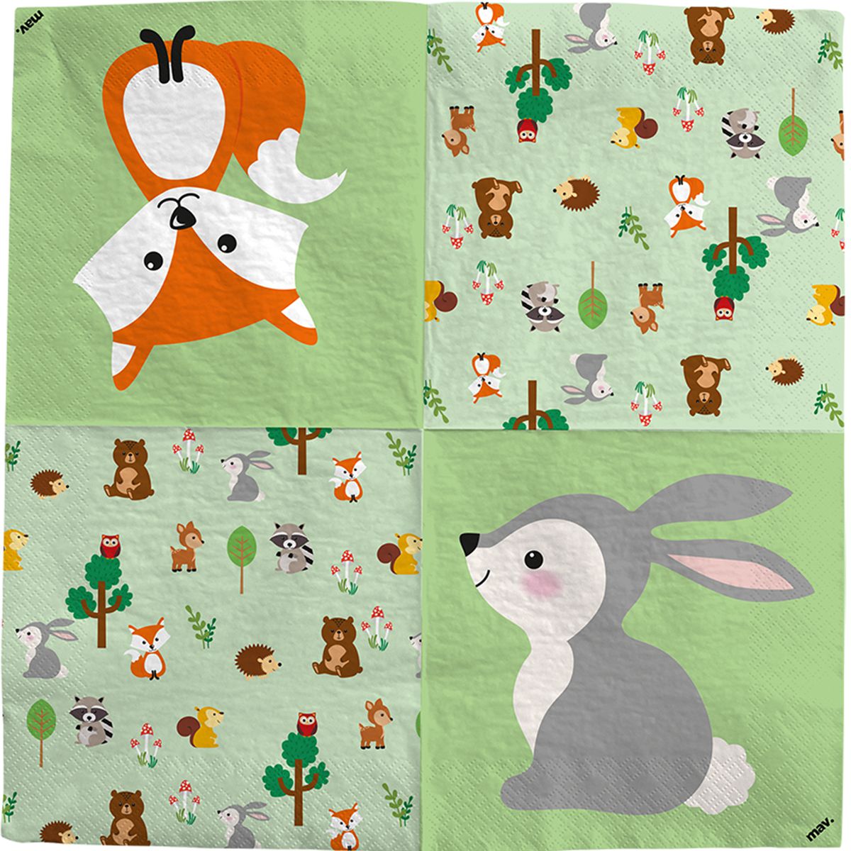 Серветки Лісові звірі 20шт