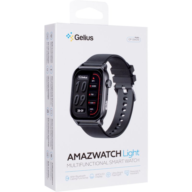 Смарт годинник Gelius Amazwatch Light (GP-SW015) Black