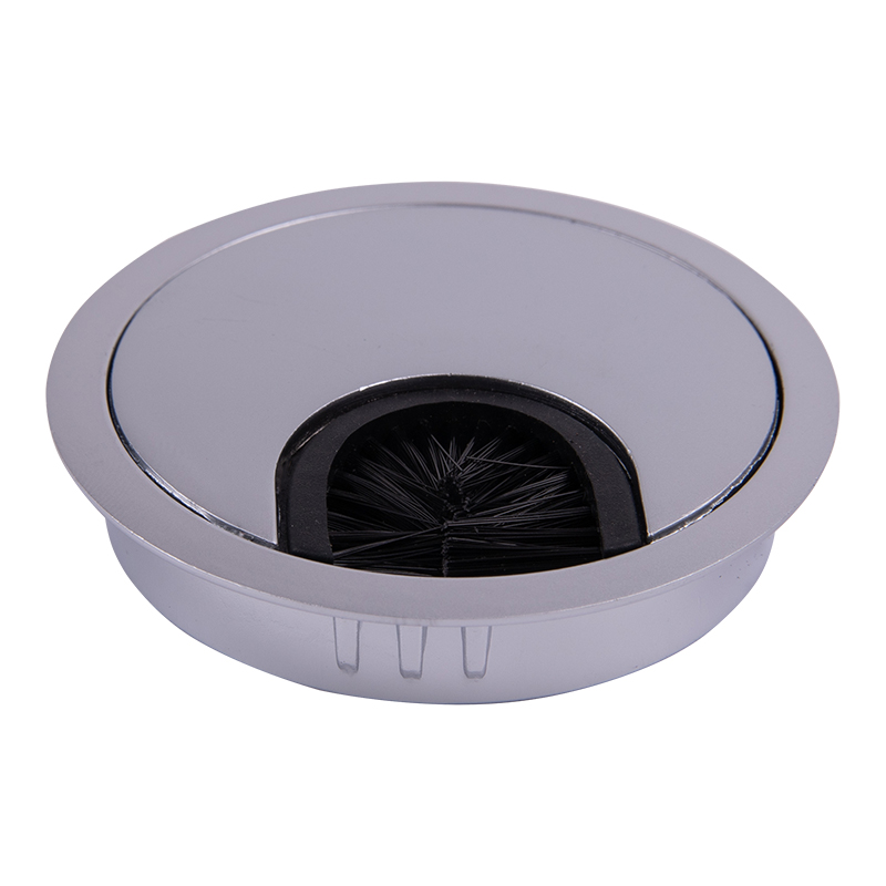 Заглушка для дротів з щіткою, заглушка для кабелю Ø 60 мм. сіра