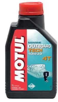 Моторна олива 10W30 Motul 4T Outboard Tech  синтетична,1л