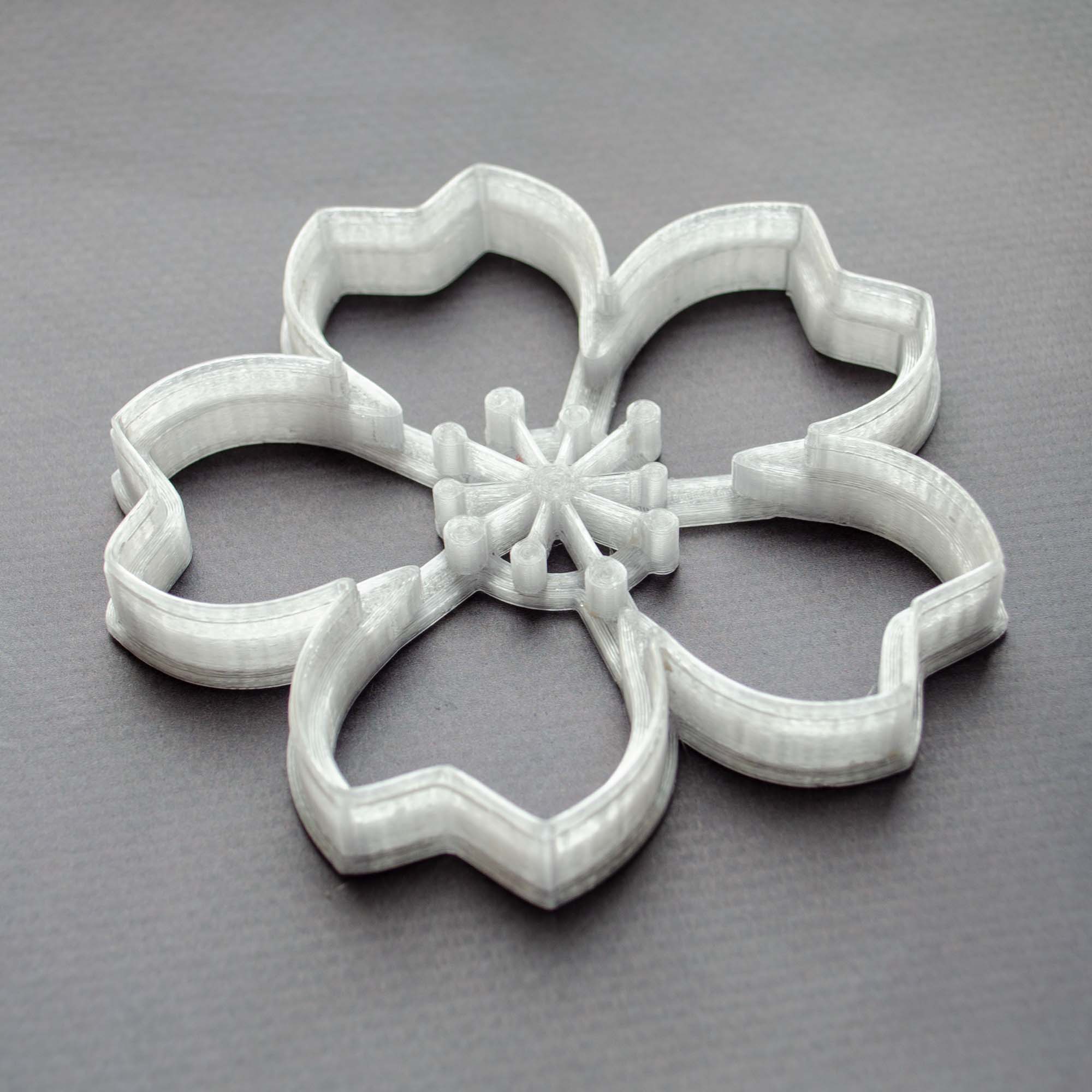 Пластикова вирубка (форма, каттер) для пряників і печива Квітка-1, 11х10 см