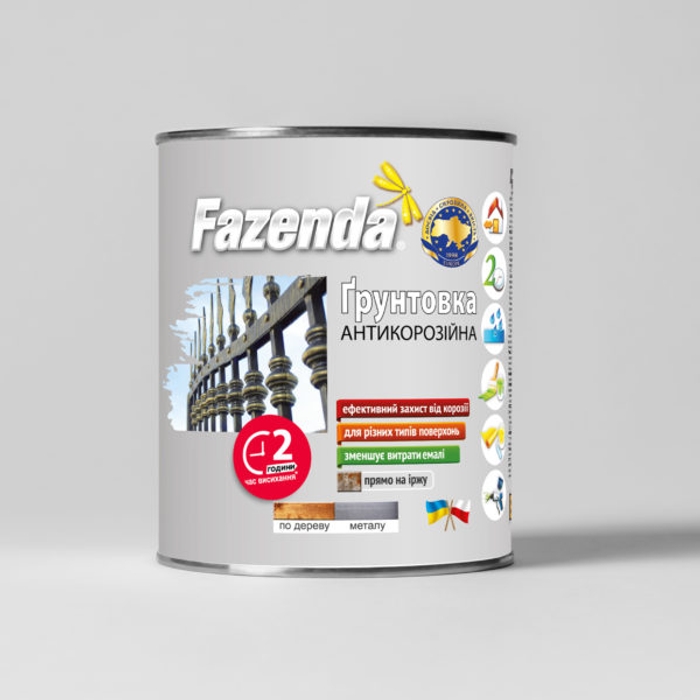 Ґрунтовка антикорозійна ГФ-021 ТМ FAZENDA