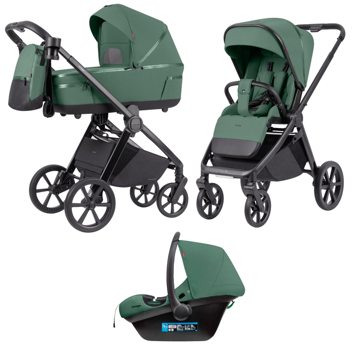 Коляска 3в1 Carrello Omega + CRL-6545 (3in1) Nova Green