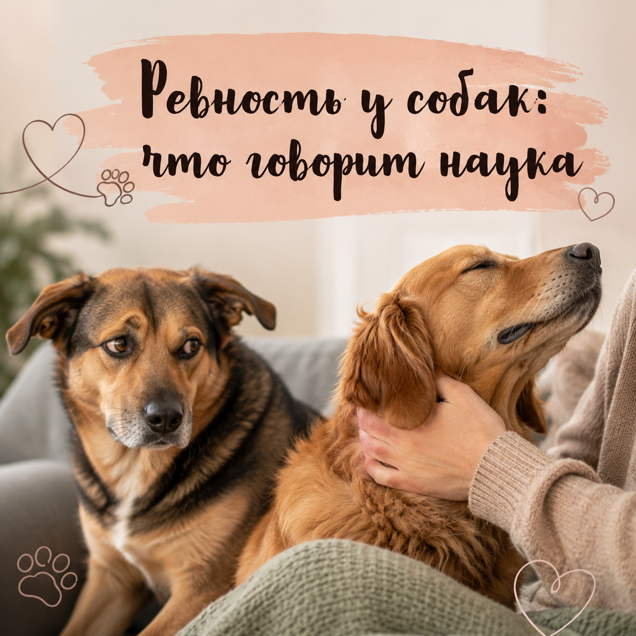 Ревность у собак: что говорит наука