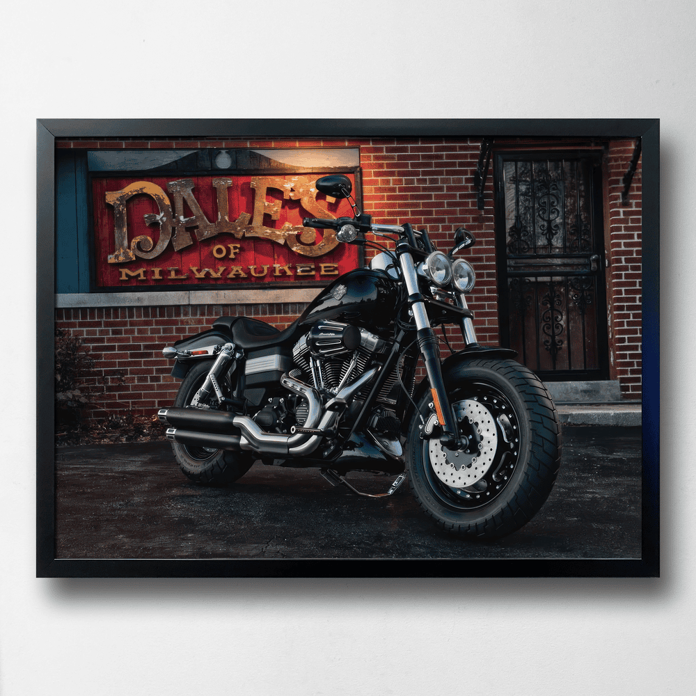Постер Harley-Davidson Fat Boy, ПВХ