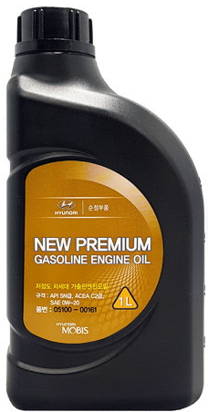 Моторна олива 0W20  Mobis Hyundai/KIA New Premium Gasoline, 1л.
