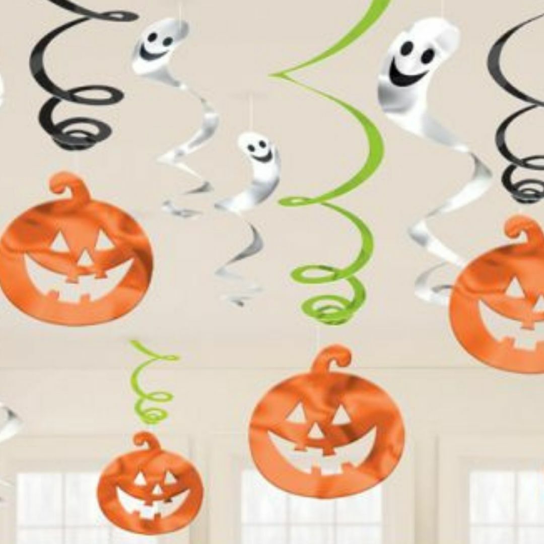 Підвіски спіральки Хелловін 12шт