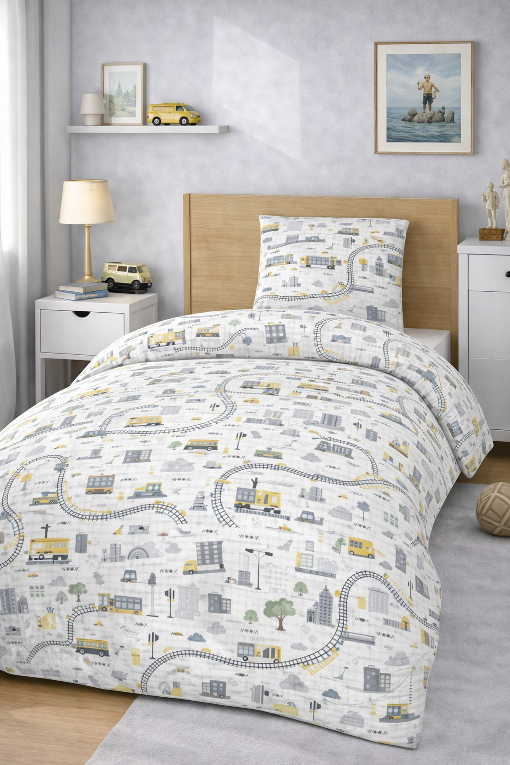 Постільна білизна для хлопчиків ранфорс прінт  