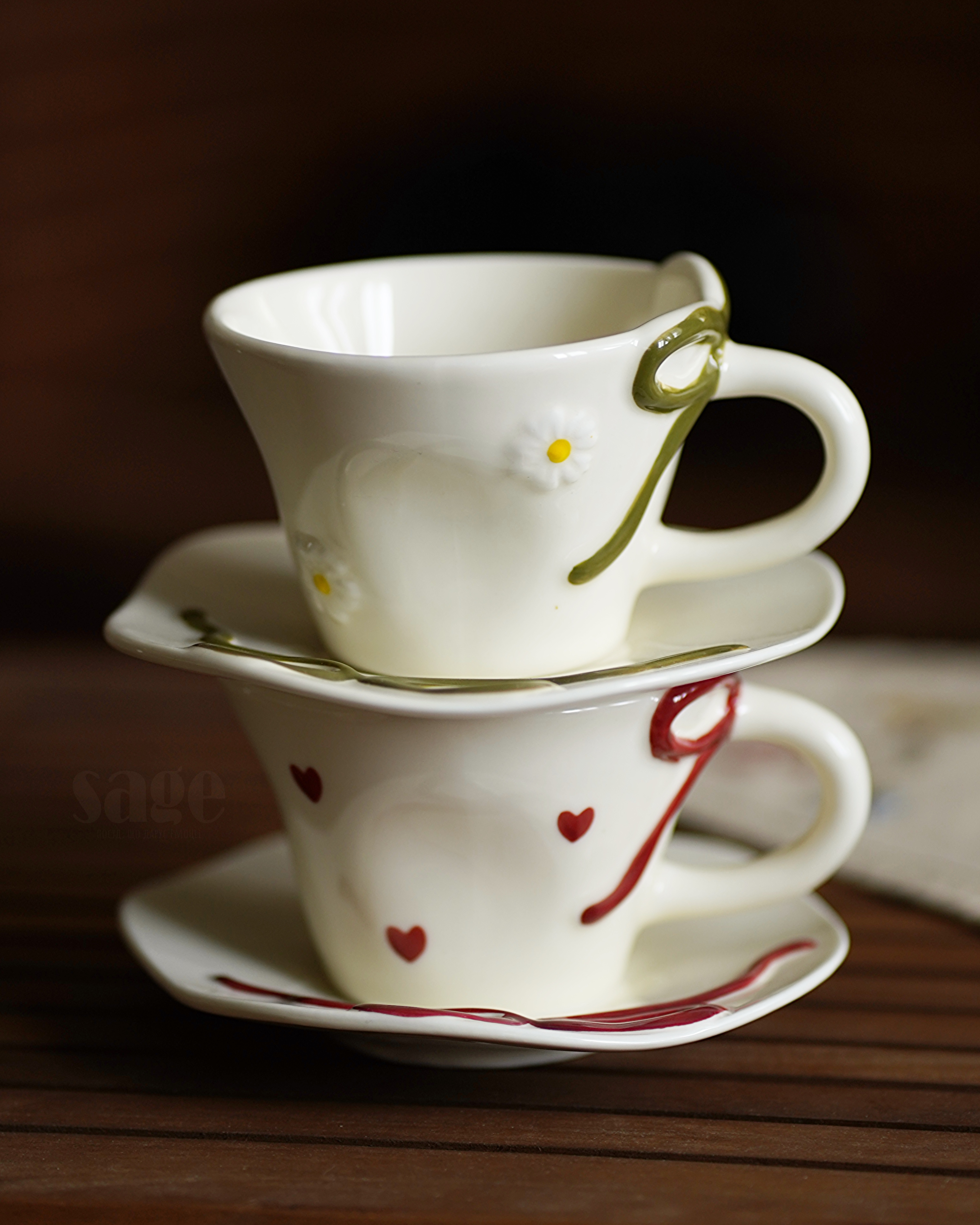 Набір з 2-ох чашок та блюдець "Balmy" 290 мл