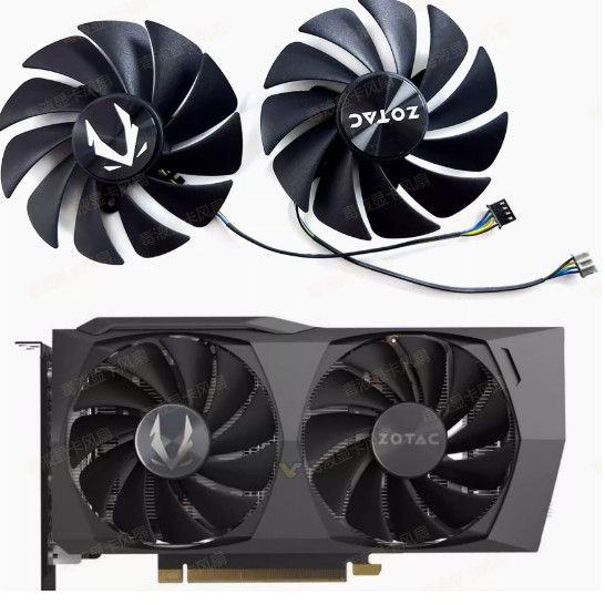 Вентилятор охолодження відеокарти ZOTAC Zotac RTX3050 3060 3060ti Twin Edge OC
