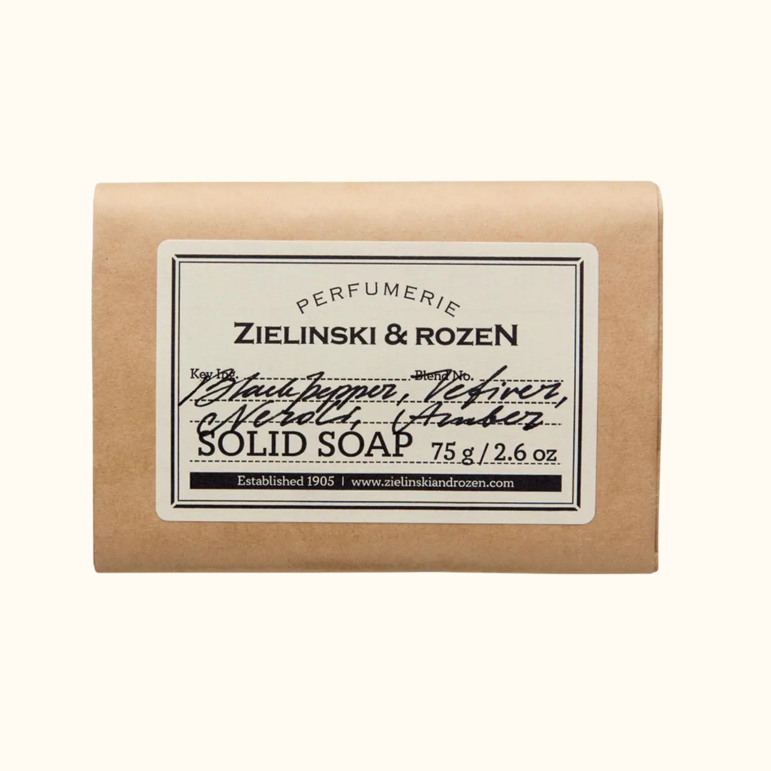 Тверде мило Black Pepper, Vetiver, Neroli, Amber Zielinski & rozeN 75г