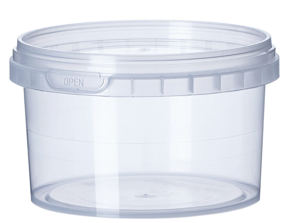Відро без ручки прозоре 500 мл (кругле), упаковка 400 шт
