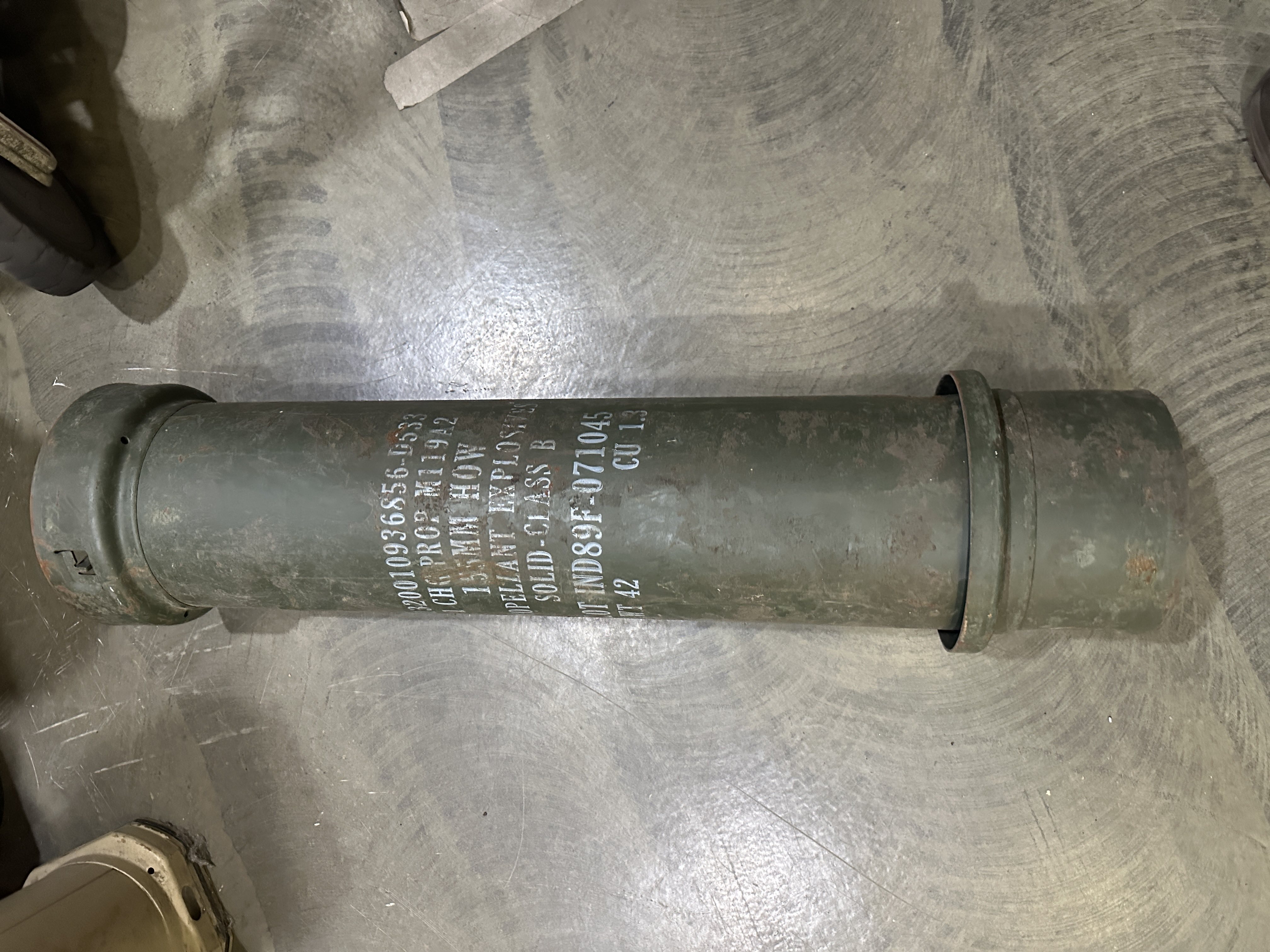 Тубус порохових зарядів М119А2
