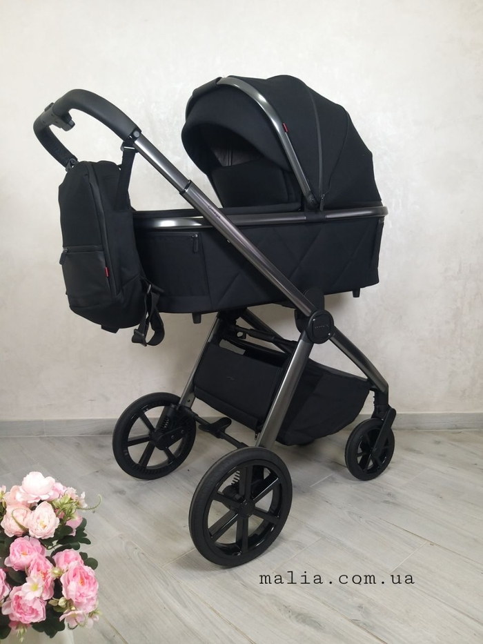 Коляска 2в1 Carrello Omega світиться у темряві CRL-6530 (2in1) Absolute Black