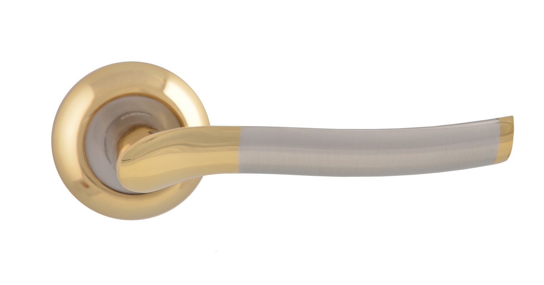 Ручка дверна SIBA Verona нікель-золото на розетці R02 
