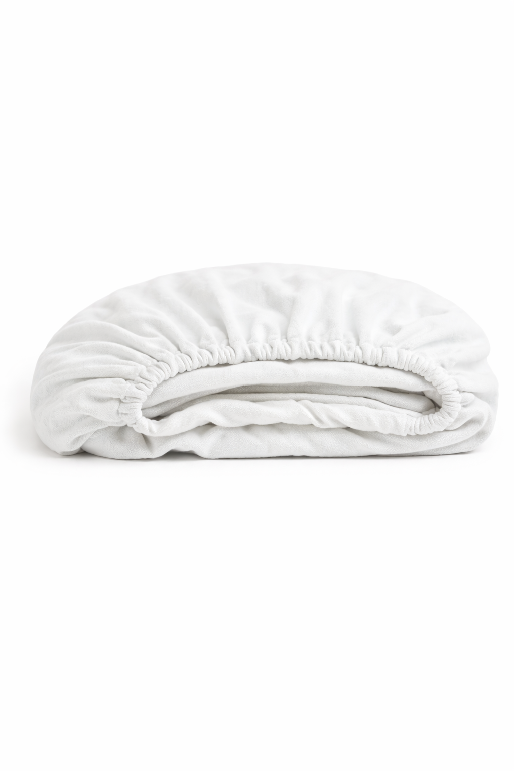 Простирадло на гумці з фланелі "Білий сніг"