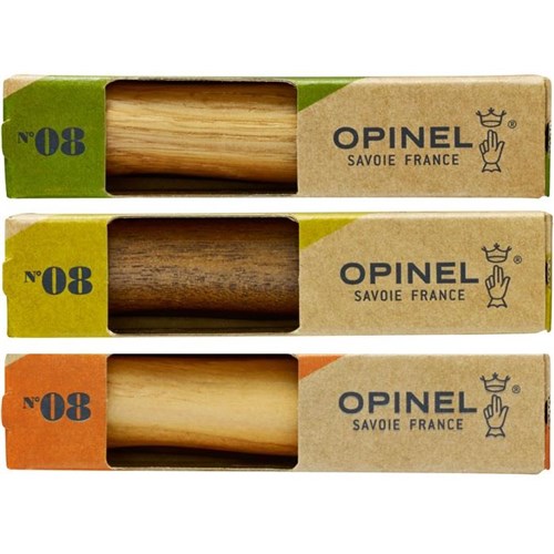Ніж Opinel Display, горіх/дуб/олива, 08