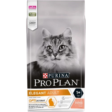 Сухий корм для котів Пуріна Проплан (Purina Pro Plan) Derma Plus лосось, чутлива шкіра, виведення шерсті, 1,5 кг