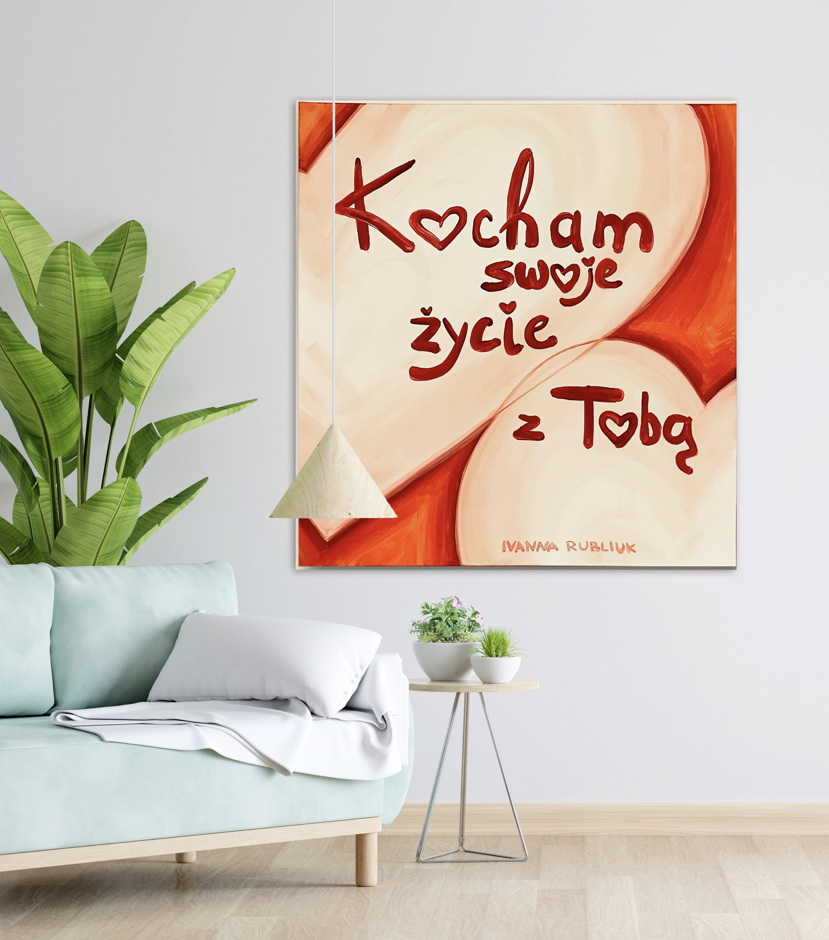 Obraz "Kocham swoje życie z Tobą (dla kogo) -(od kogo)"