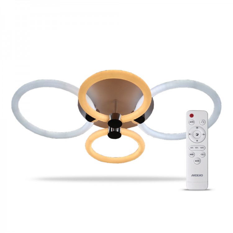 Світлодіодна люстра з пультом Ardero AL6134ARD FELICITY 76W