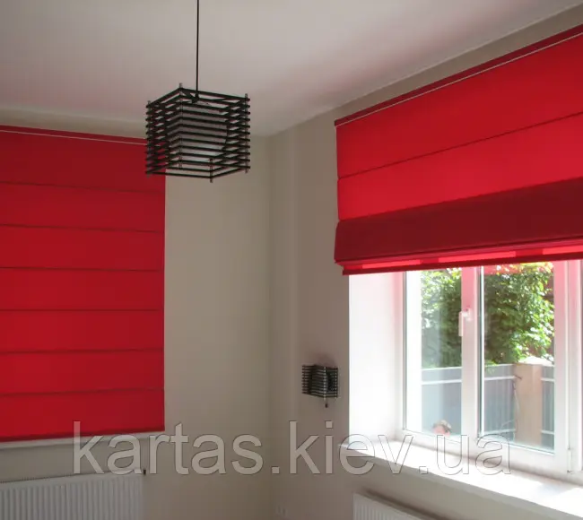 Римські штори (ручне та автоматичне керування - пульт)