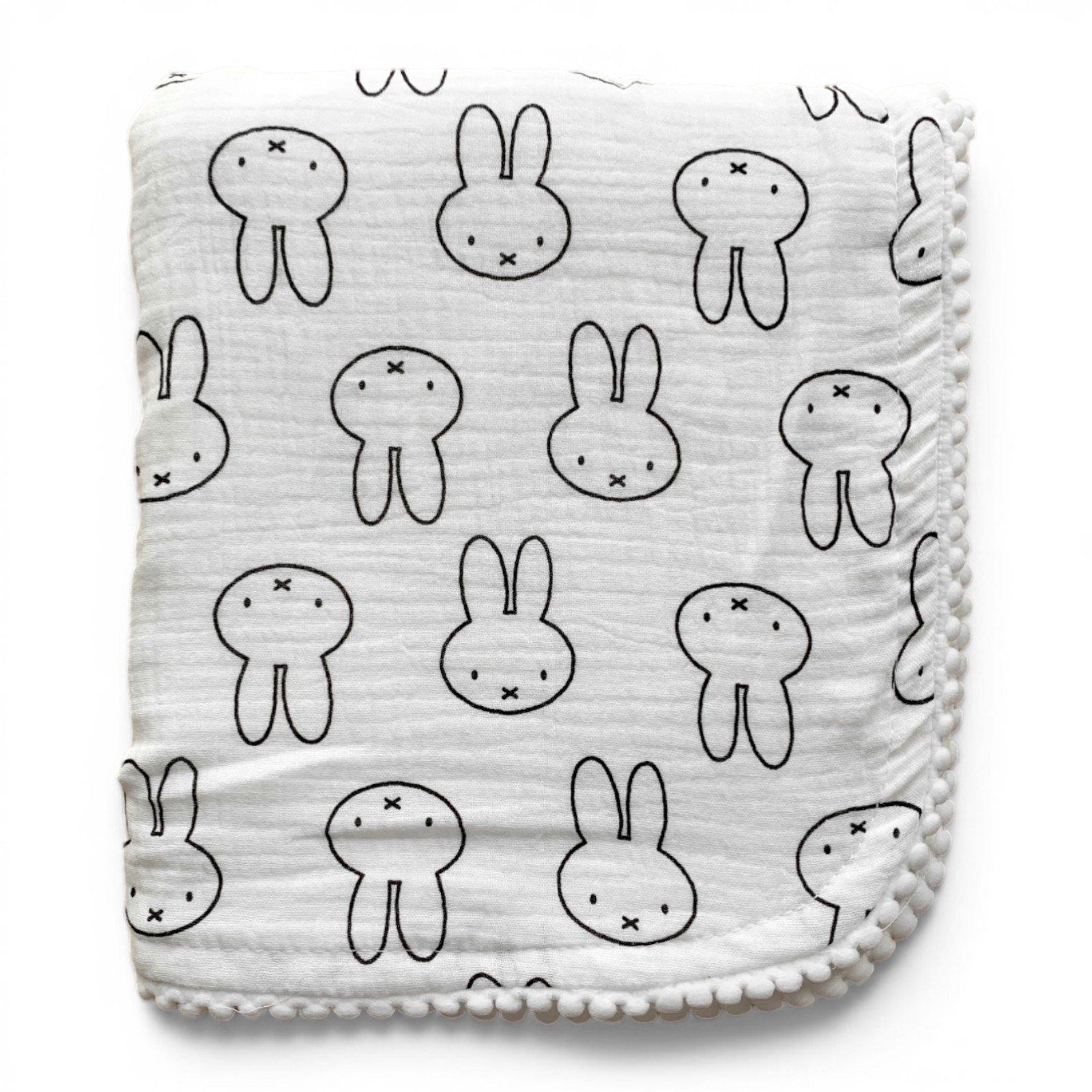 Плед мусліновий Зайчики 80 х 95 см