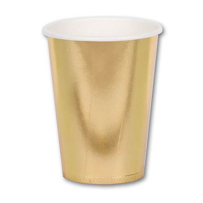 Стаканчики золоті фольговані 6шт