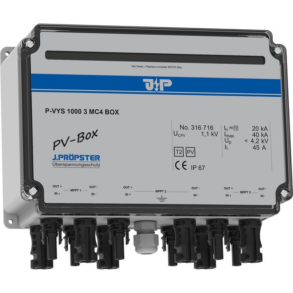 ПЗІП -VYS 1000 3 MC4 BOX тип 2, IP 67, PV