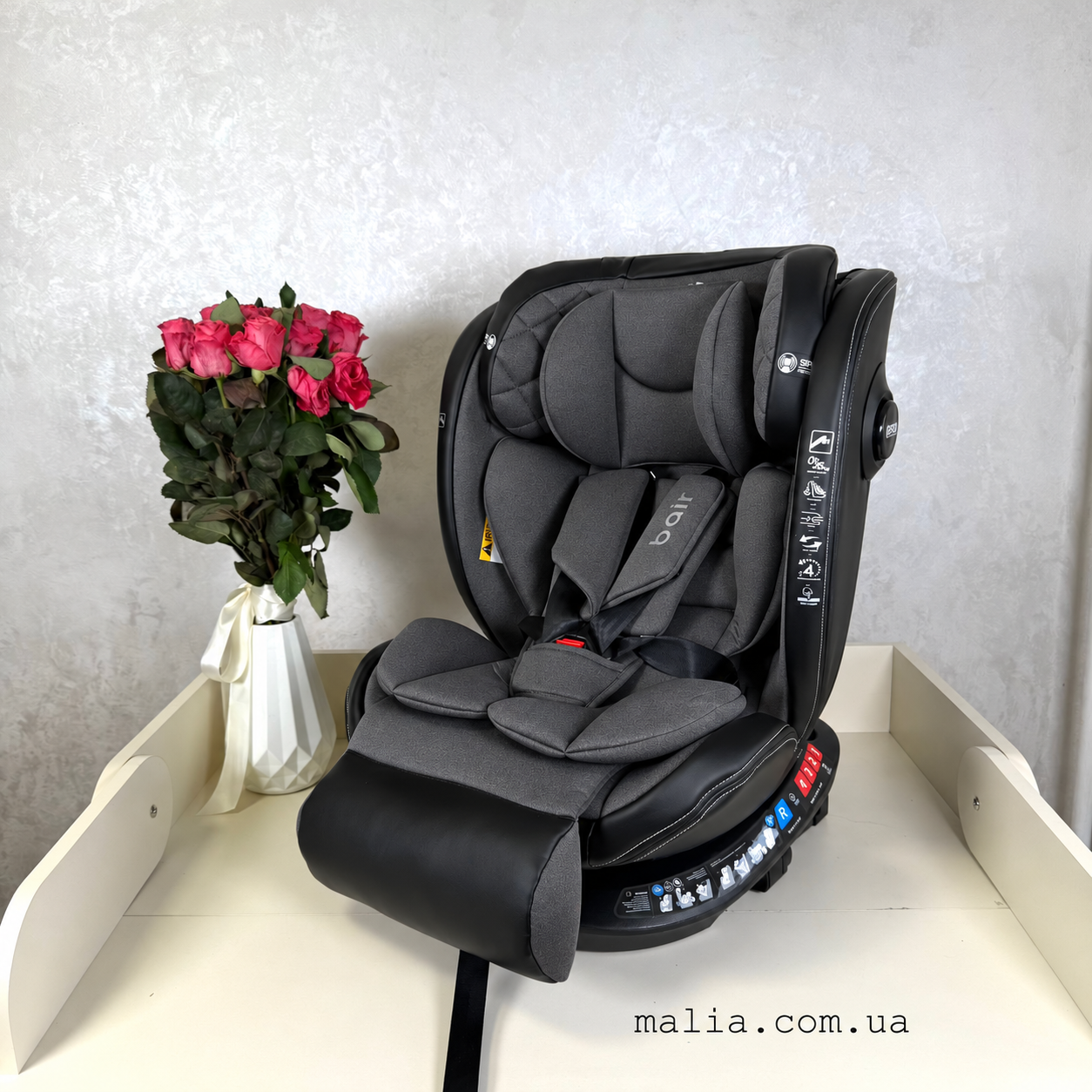Автокрісло Bair Unit 360 Iso-fix GM-02 graphite midnight