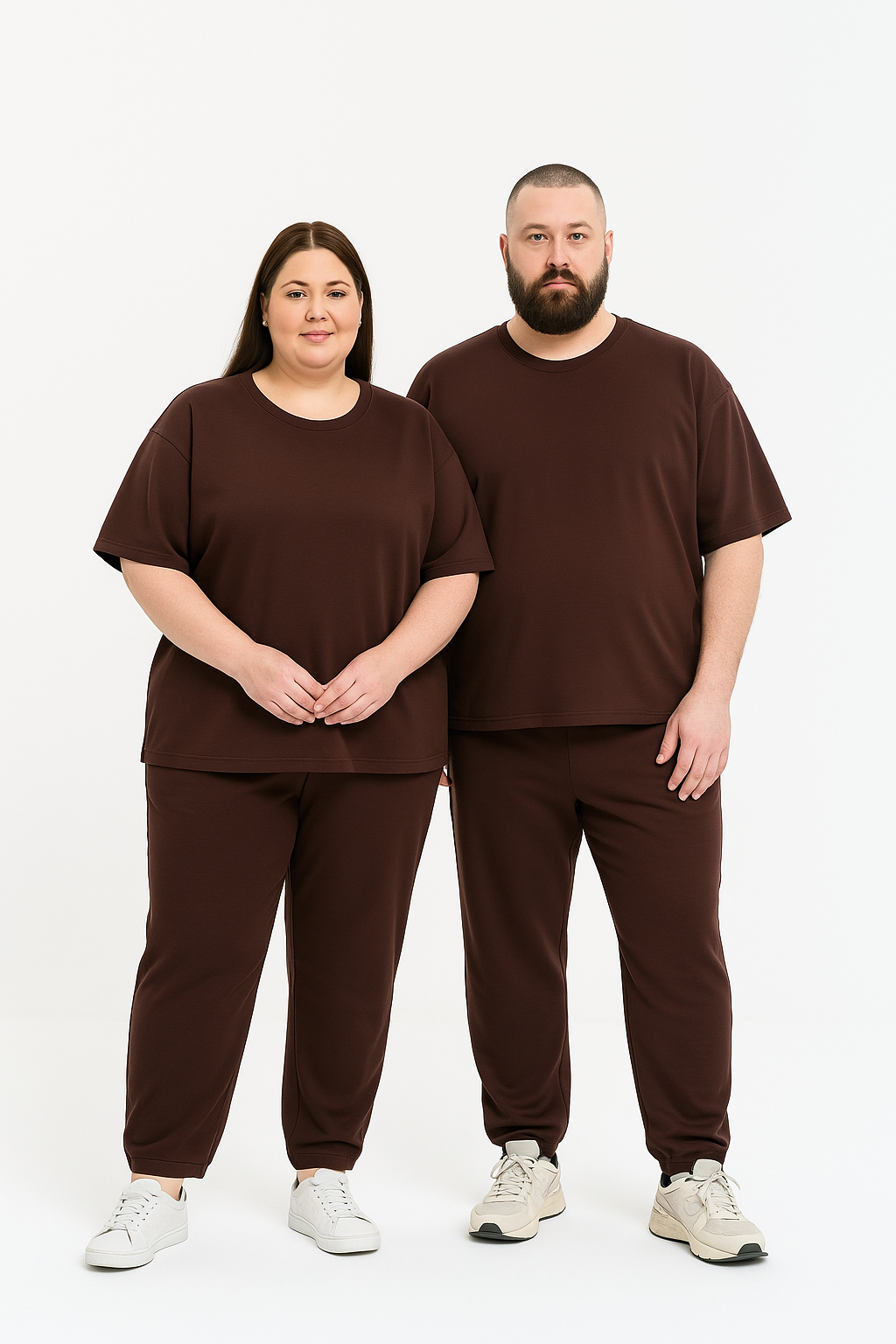 Костюм штани та футболка ACTIVE - Шоколад Розміри від S до 7XL