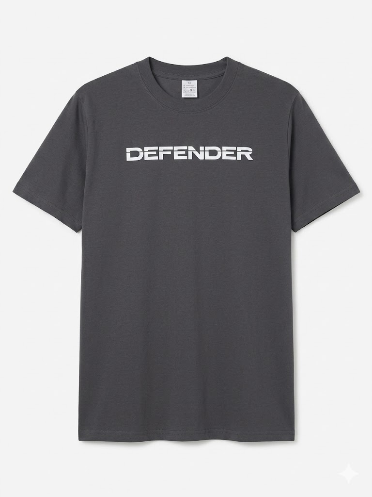 DEFENDER LOGO TSHIRT - GREY