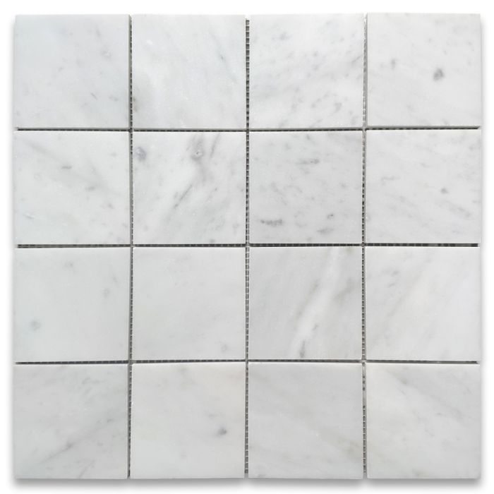 Carrara Marble 3x3 Mosaic