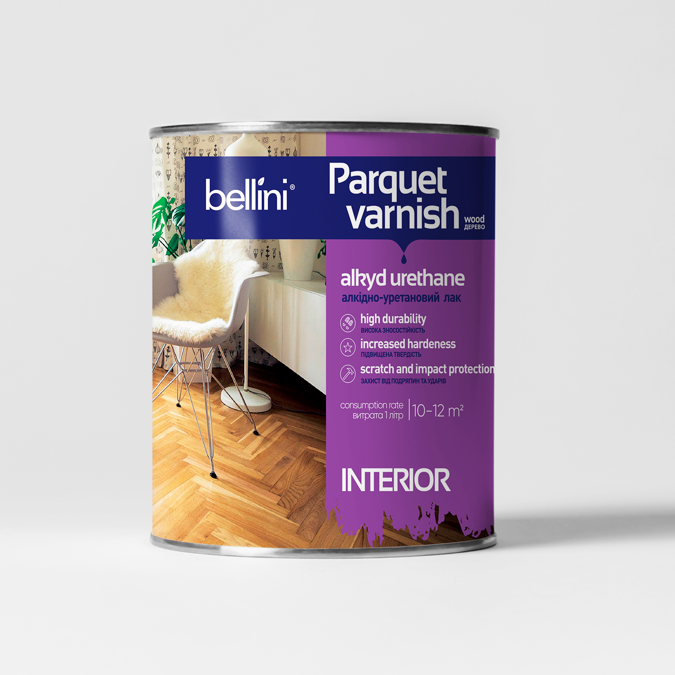 PARQUET VARNISH Лак паркетний алкідно-уретановий ТМ BELLINI