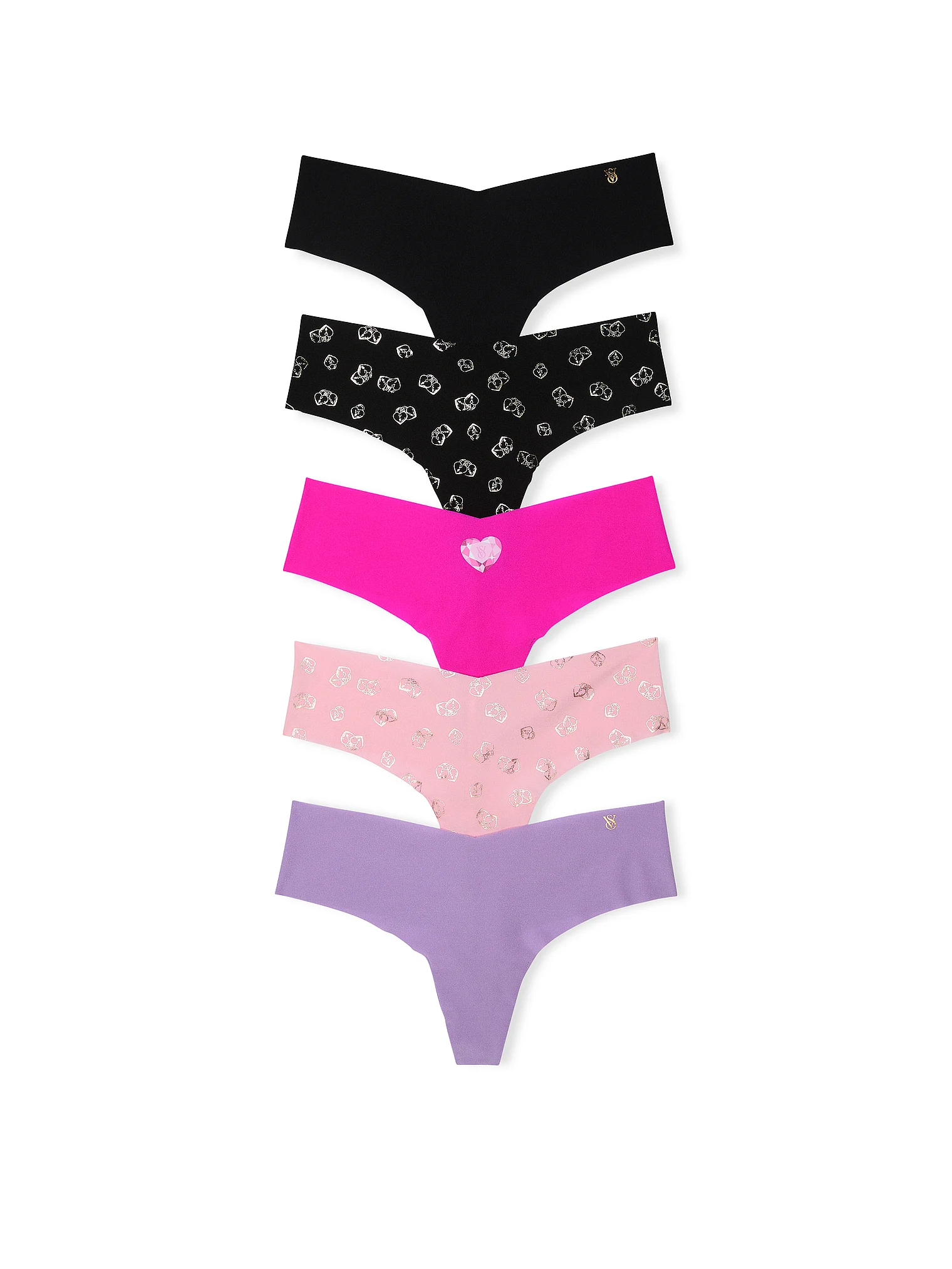 Набір безшовних трусиків 5-Pack No-Show Thong Panties