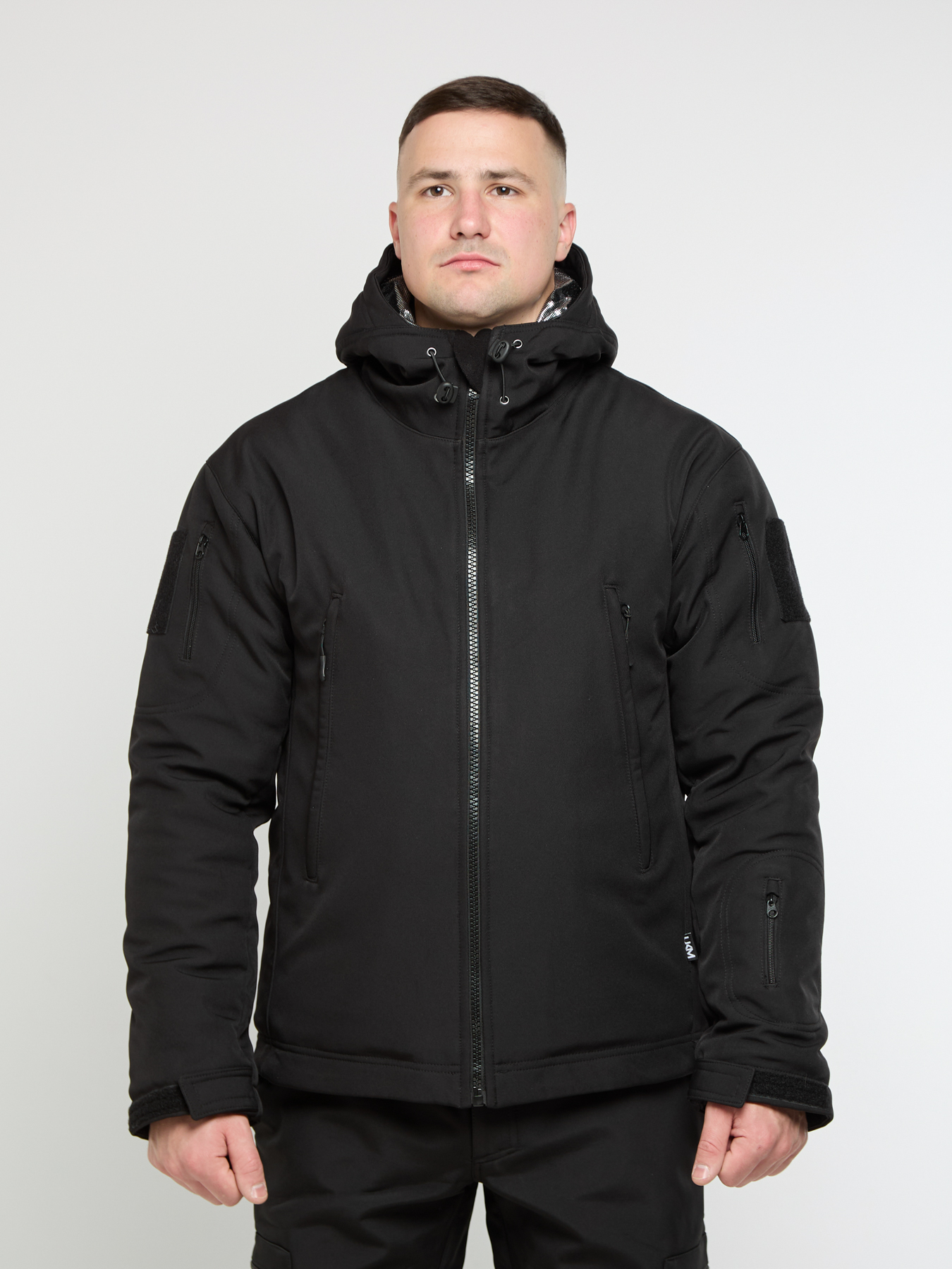 Зимова чоловіча куртка UKM Softshell чорна