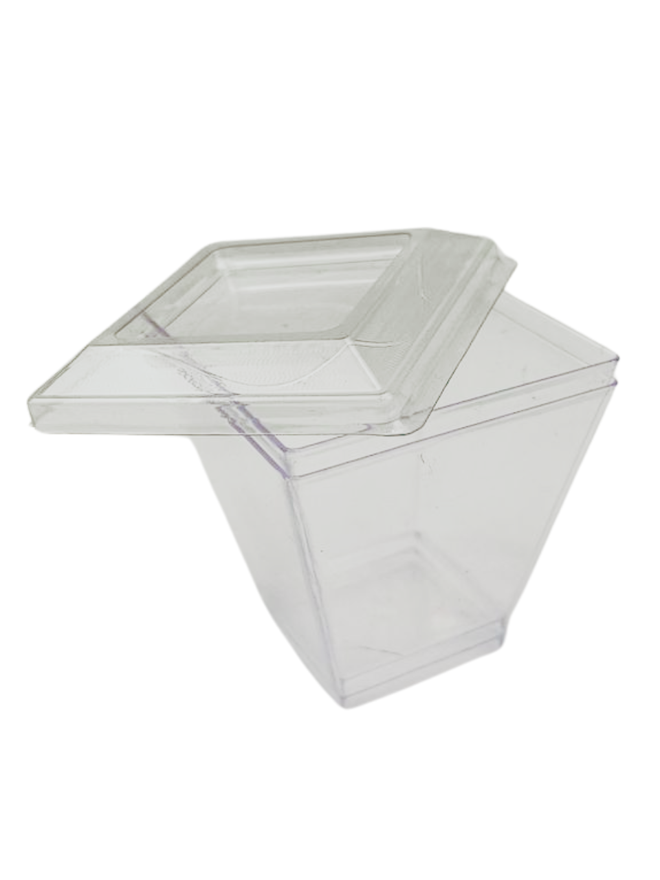 Склянка Піраміда 120 мл з кришкою, упаковка 25шт