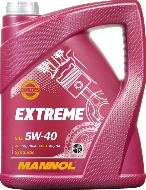 Моторна олива 5W40 MN Extreme,5л Mannol