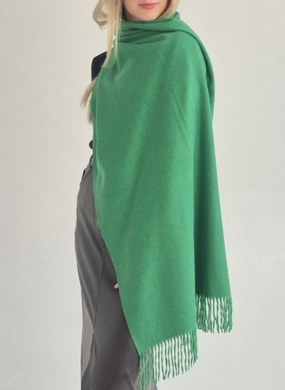 Палантин кашемір зелений