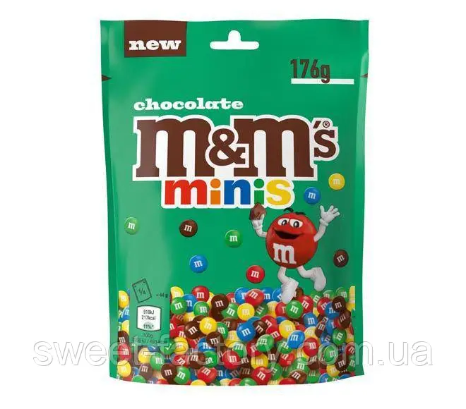 Драже M&M's Minis Chocolate 176г