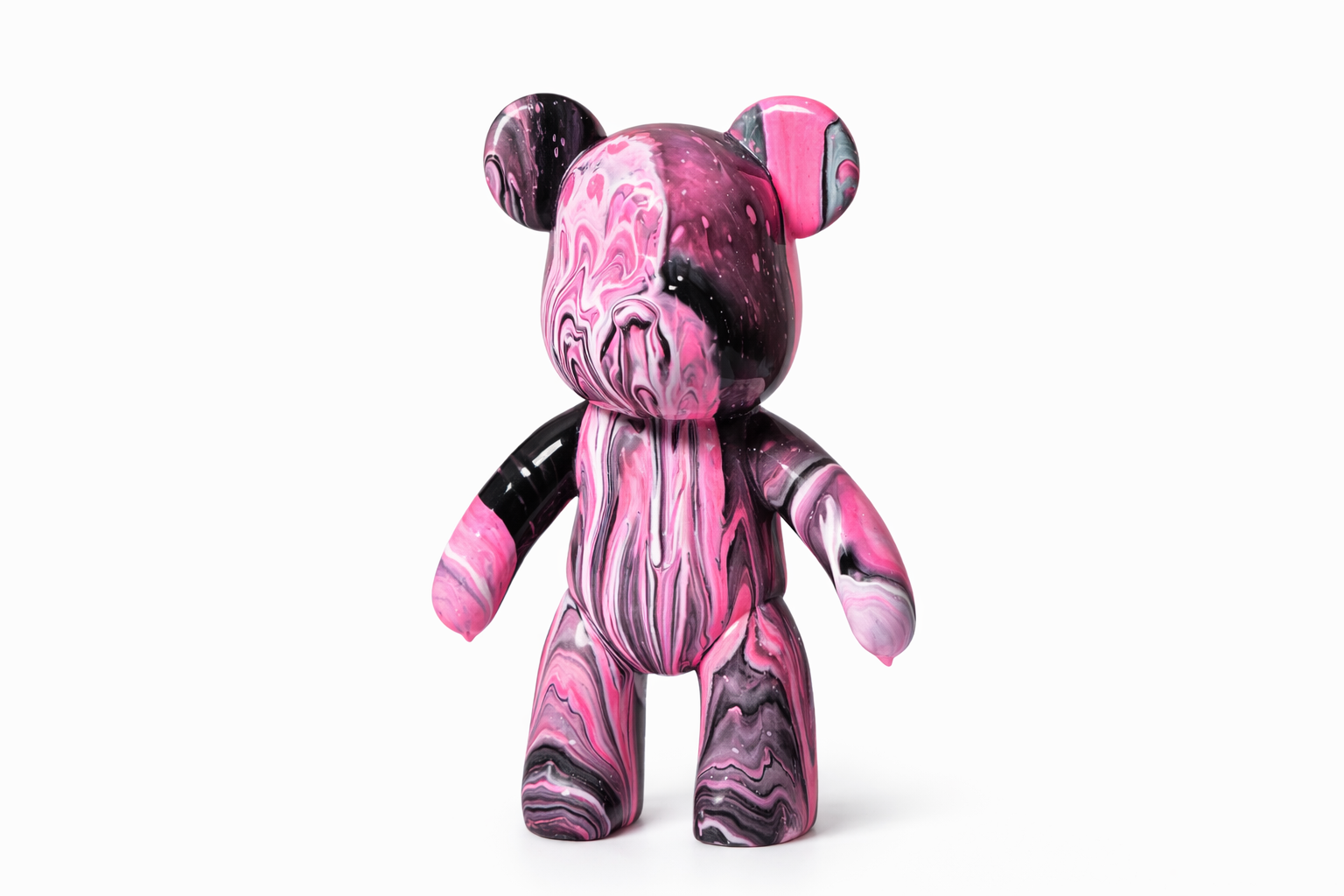 Флюидний ведмедик Fluid Bear Bearbrick палітра Raspberry