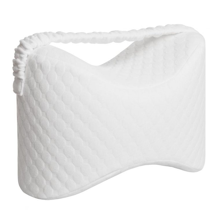 DJMed Knee & Leg Pillow With Leg Strap - White