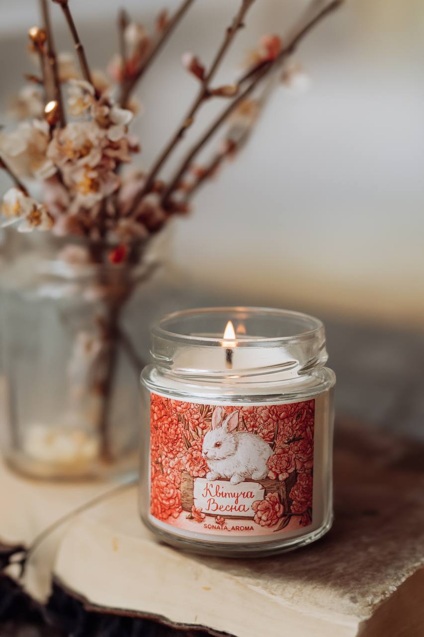 Свічка "Квітуча весна"