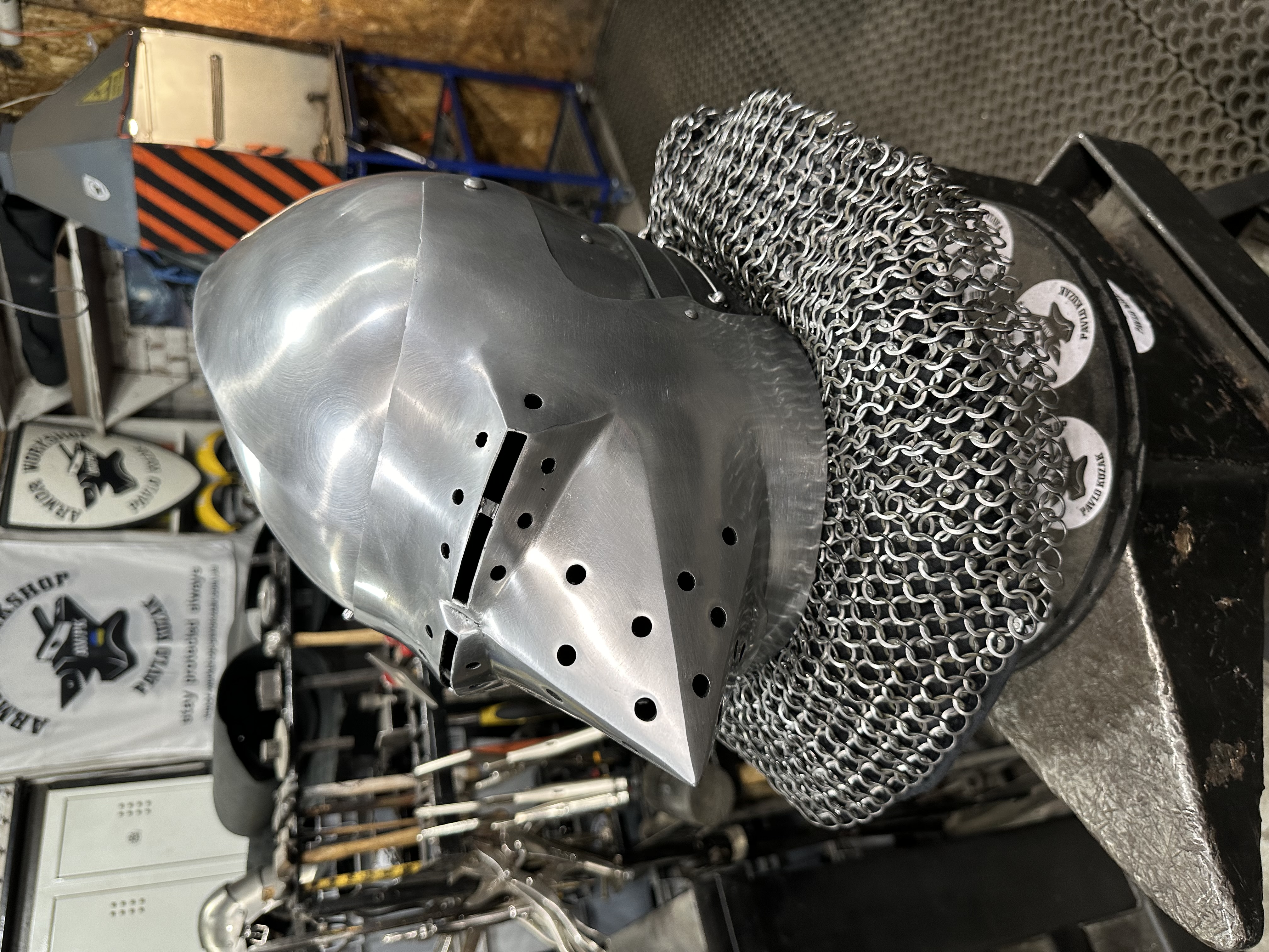 Armor helmet Hunsgugel “ gran face style”