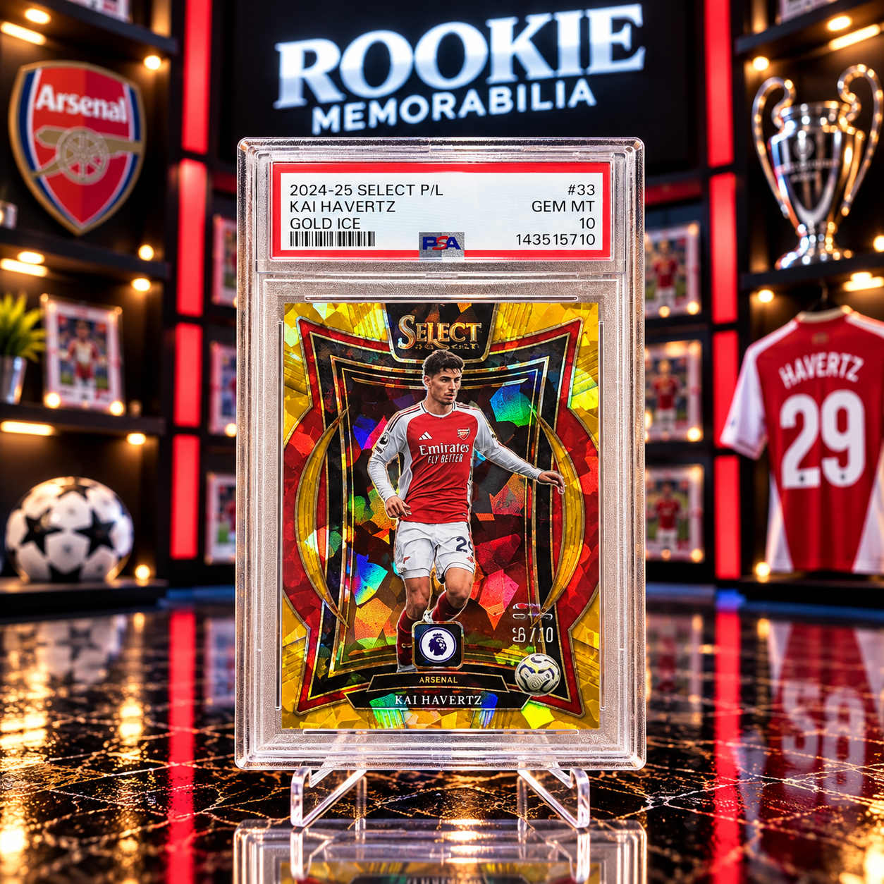 Kai Havertz Gold Ice 6/10 PSA 10