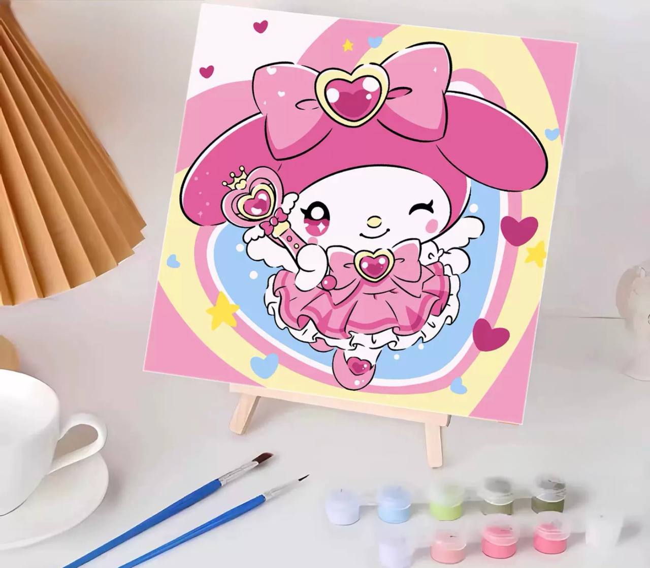 Картина за номерами My Melody, Мелоді , з мольбертом