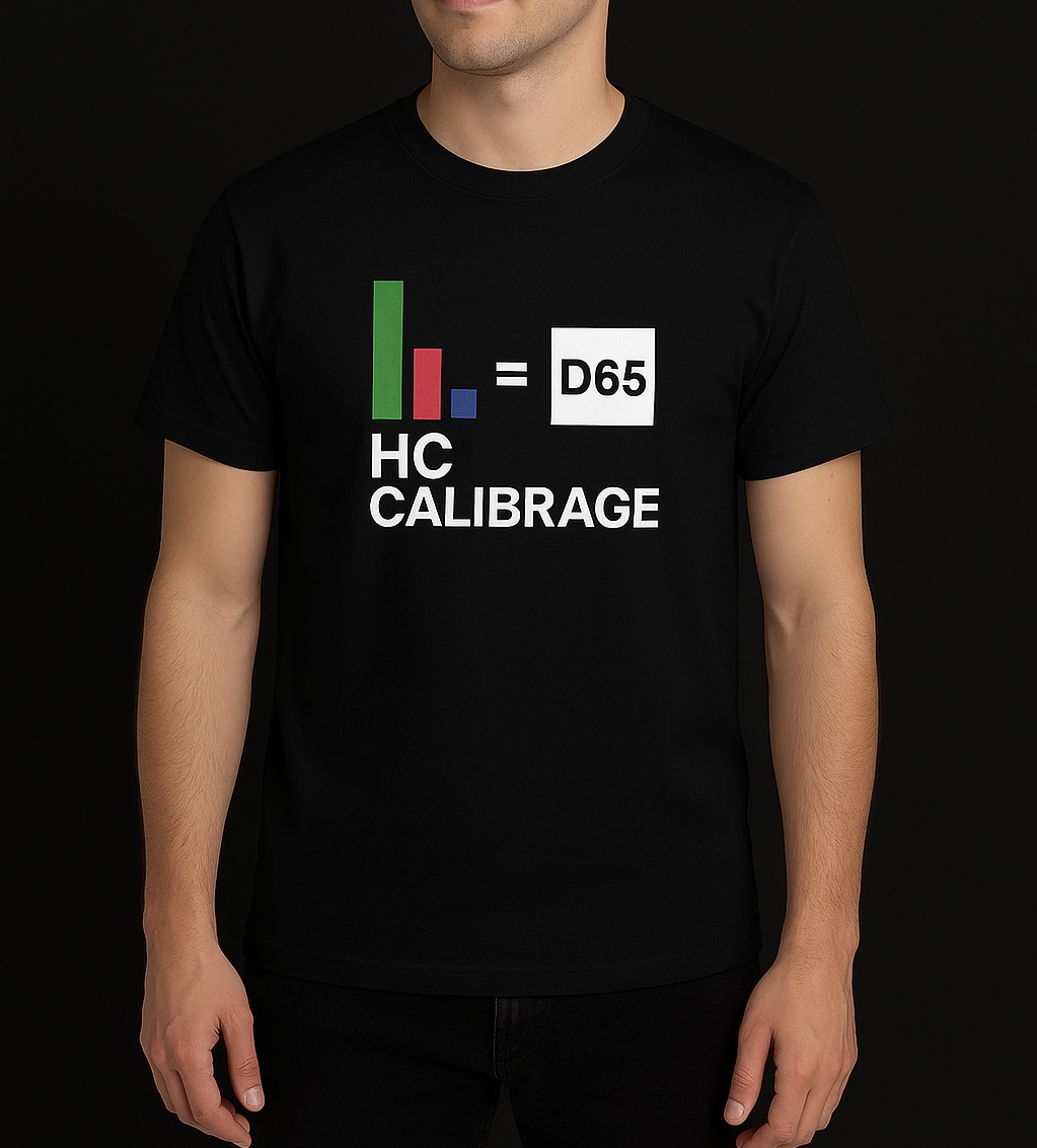 TEE-SHIRT HC CALIBRAGE D65 NOIR