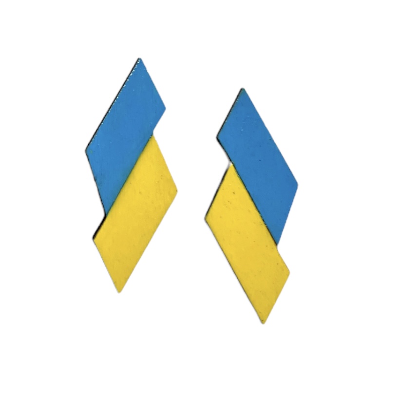 Сережки в українських кольорах