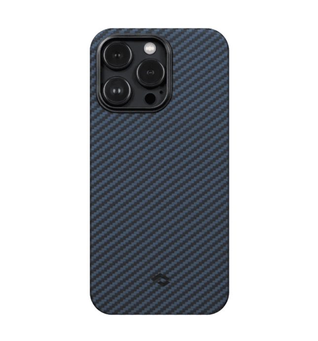 Чохол Pitaka MagEZ Case 3 Twill 1500D Black/Blue for iPhone 14 Pro (KI1408P)